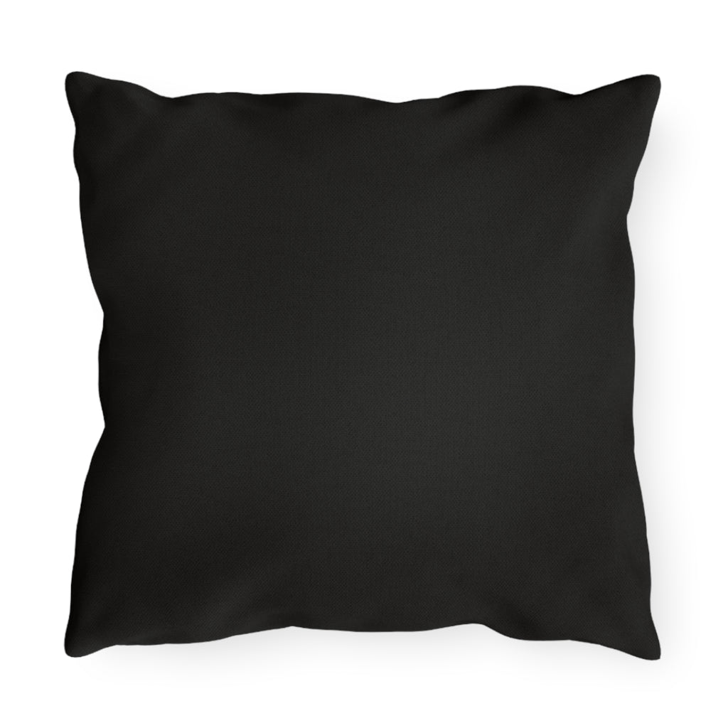 Making Memories Motorcycle Outdoor Pillow – Rider & Dog Sunset Adventure