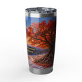 Inspirational  Scripture Autumn Tree 20oz Tumbler — "To every thing there is a season" Travel Mug
