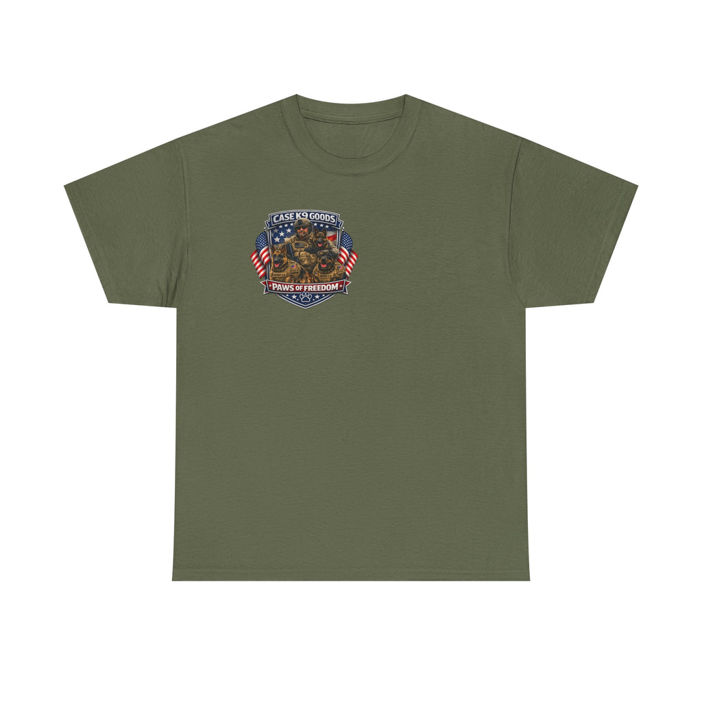 Equal in Valor T-Shirt — K9 Police Handler & Dog Tribute Tee