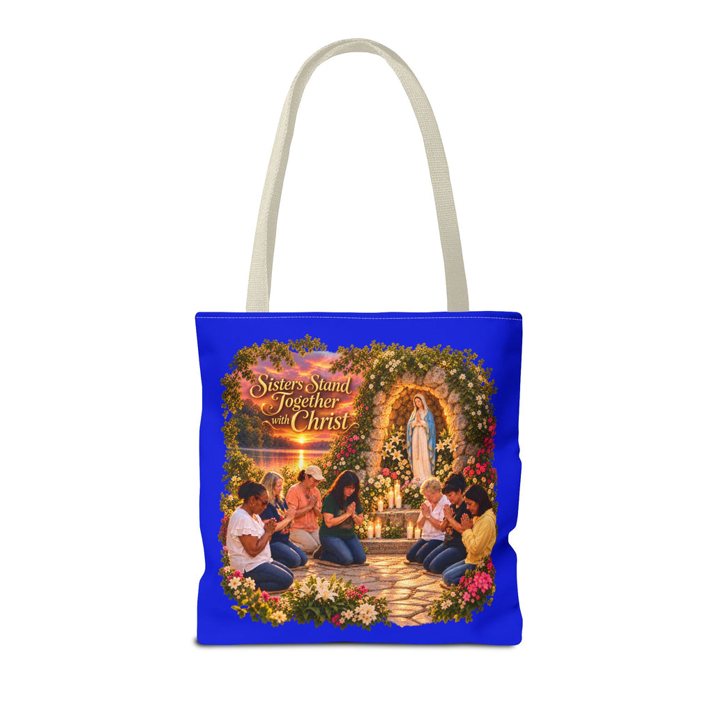 Sisters Standing Together in Christ Religious Christian Tote Bag