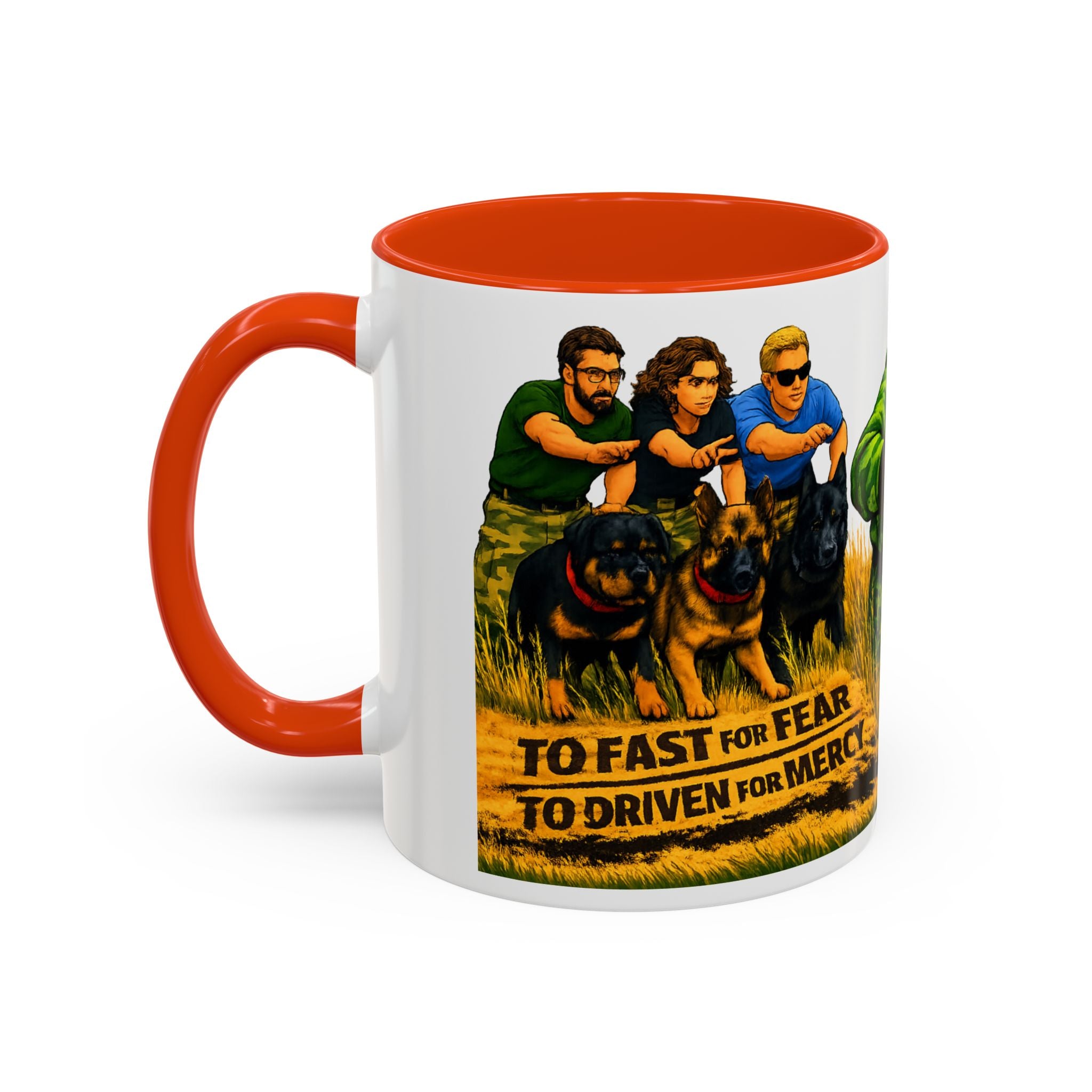 K9 Team Training Day Mug — 'No Fear, No Mercy' Coffee Cup