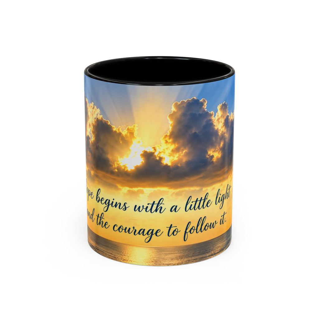 Coffee Mug – Inspirational Sunrise “Begin with a Little Light”