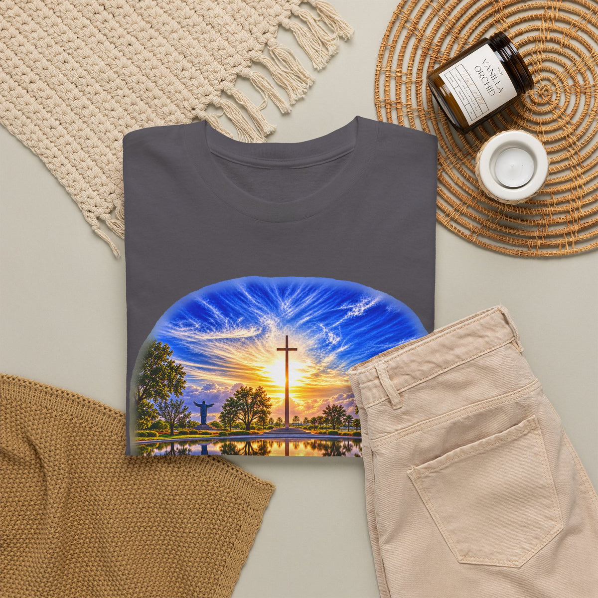 Christian Inspirational Cross Reflection Faith T-Shirt