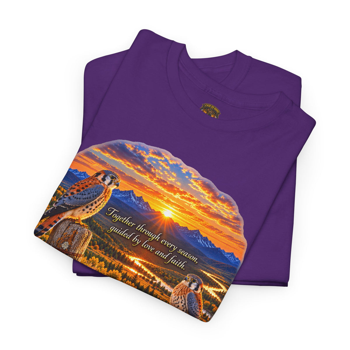 Sunset Mountain Eagle Wildlife T-Shirt