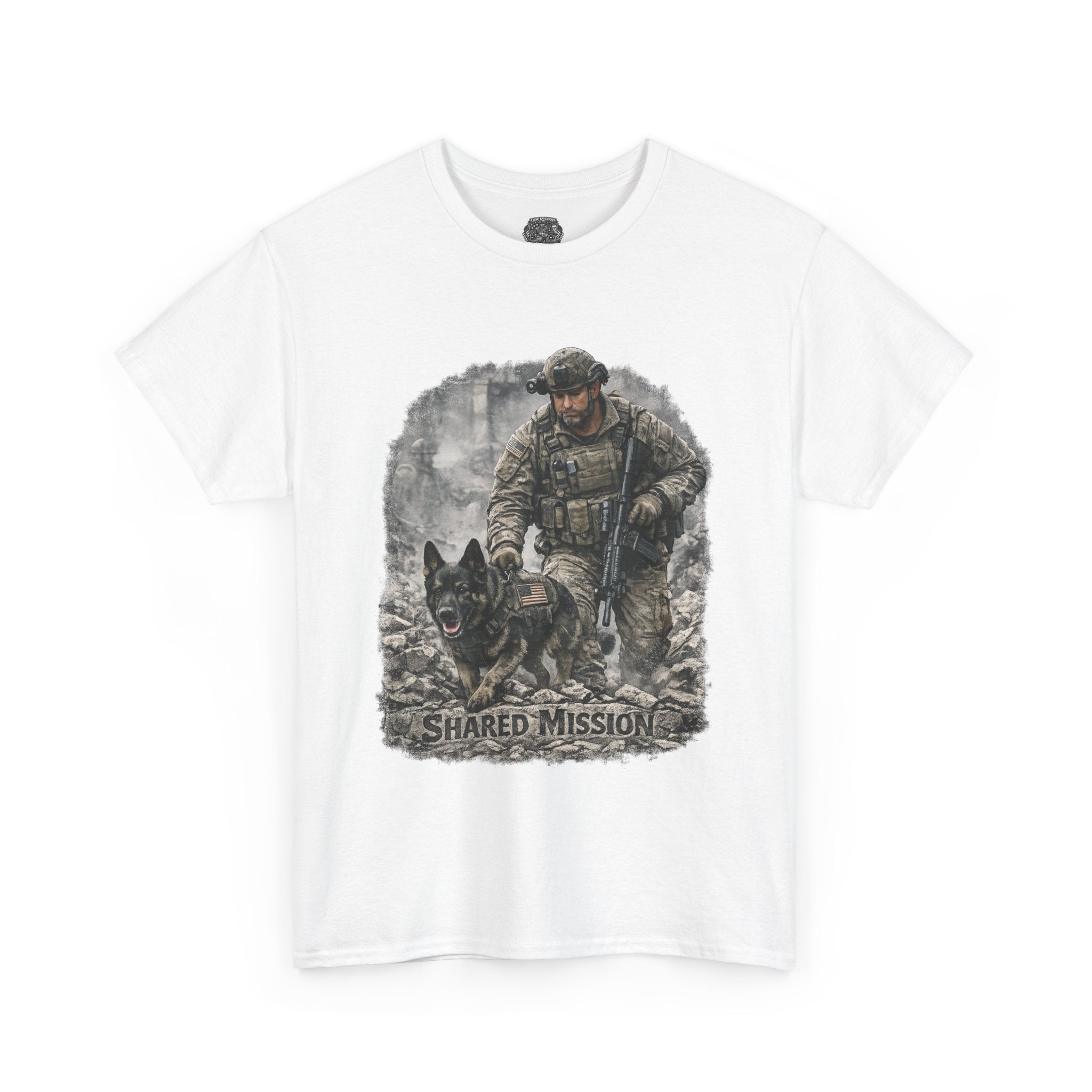 Military K9 Tactical T-Shirt — "Shared Mission" Soldier & Dog Tee