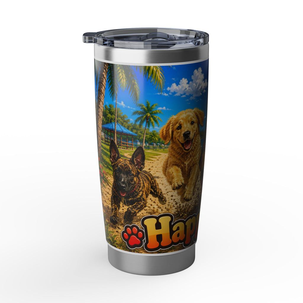 Happy Puppy Tails Beach Dogs 20oz Tumbler