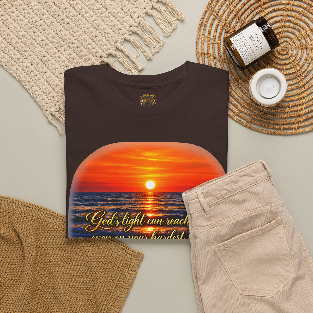 “You’ll Light Up My Whole World” Sunset Quote T-Shirt