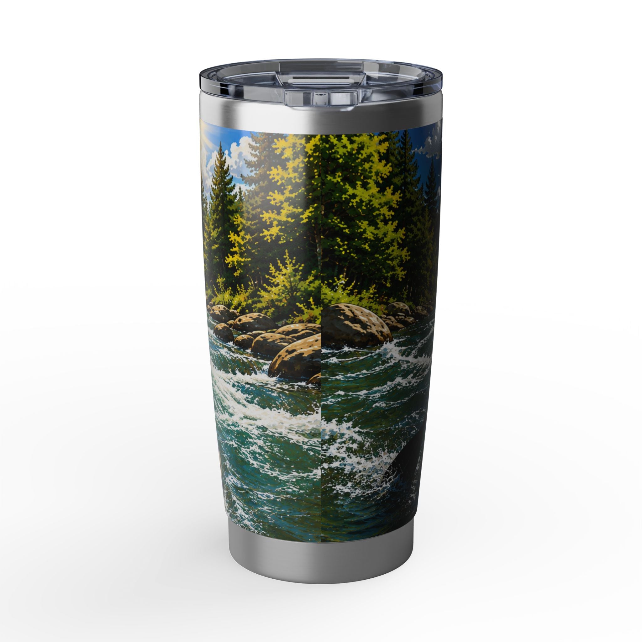 20oz Tumbler — Adventure Dog White Water Rafting Travel Mug