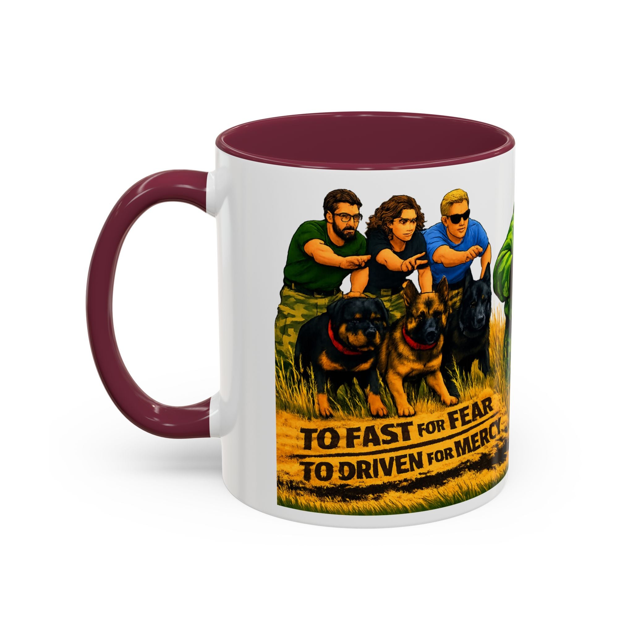 K9 Team Training Day Mug — 'No Fear, No Mercy' Coffee Cup