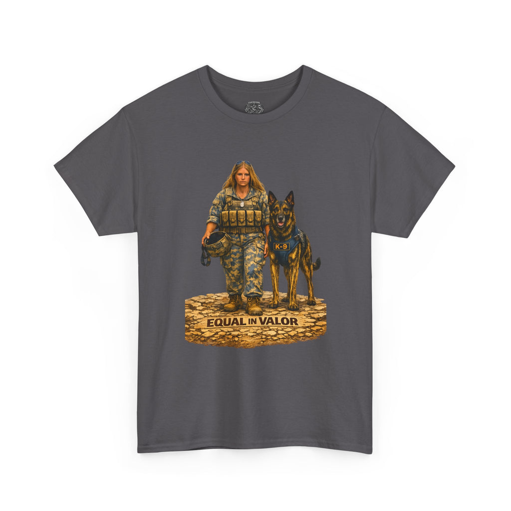 T-Shirt — Equal in Valor Military K9 Handler Tee