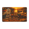 Doormat – Born Country Camping Dogs Polyester Welcome Mat
