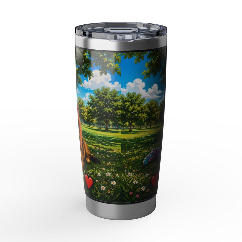 Vagabond 20oz Tumbler — "Forever Friends" German Shepherd Travel Tumbler