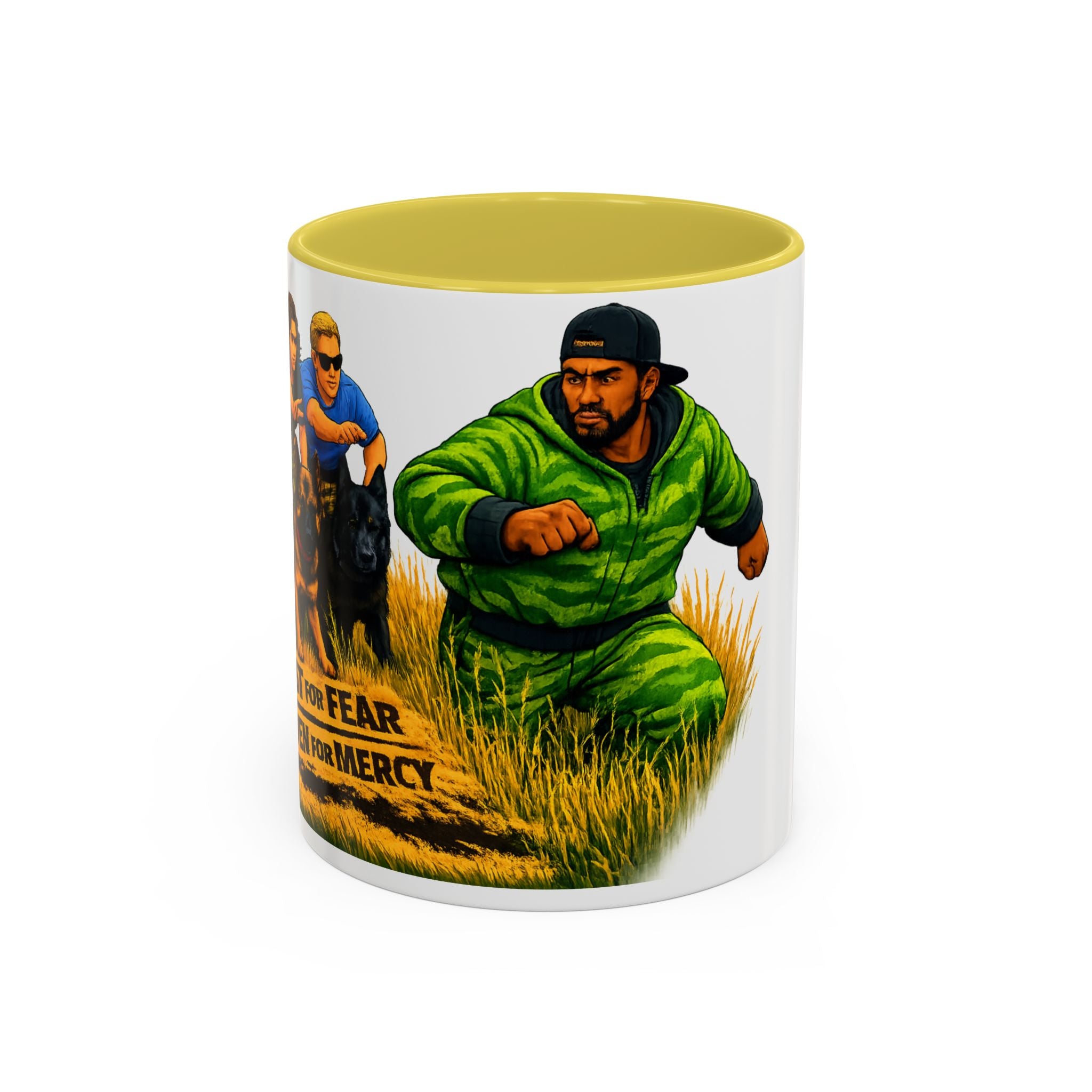 K9 Team Training Day Mug — 'No Fear, No Mercy' Coffee Cup