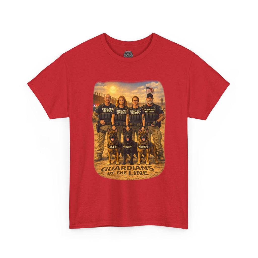 Guardians of the Line Tee – Vintage Military Tribute Graphic T-Shirt