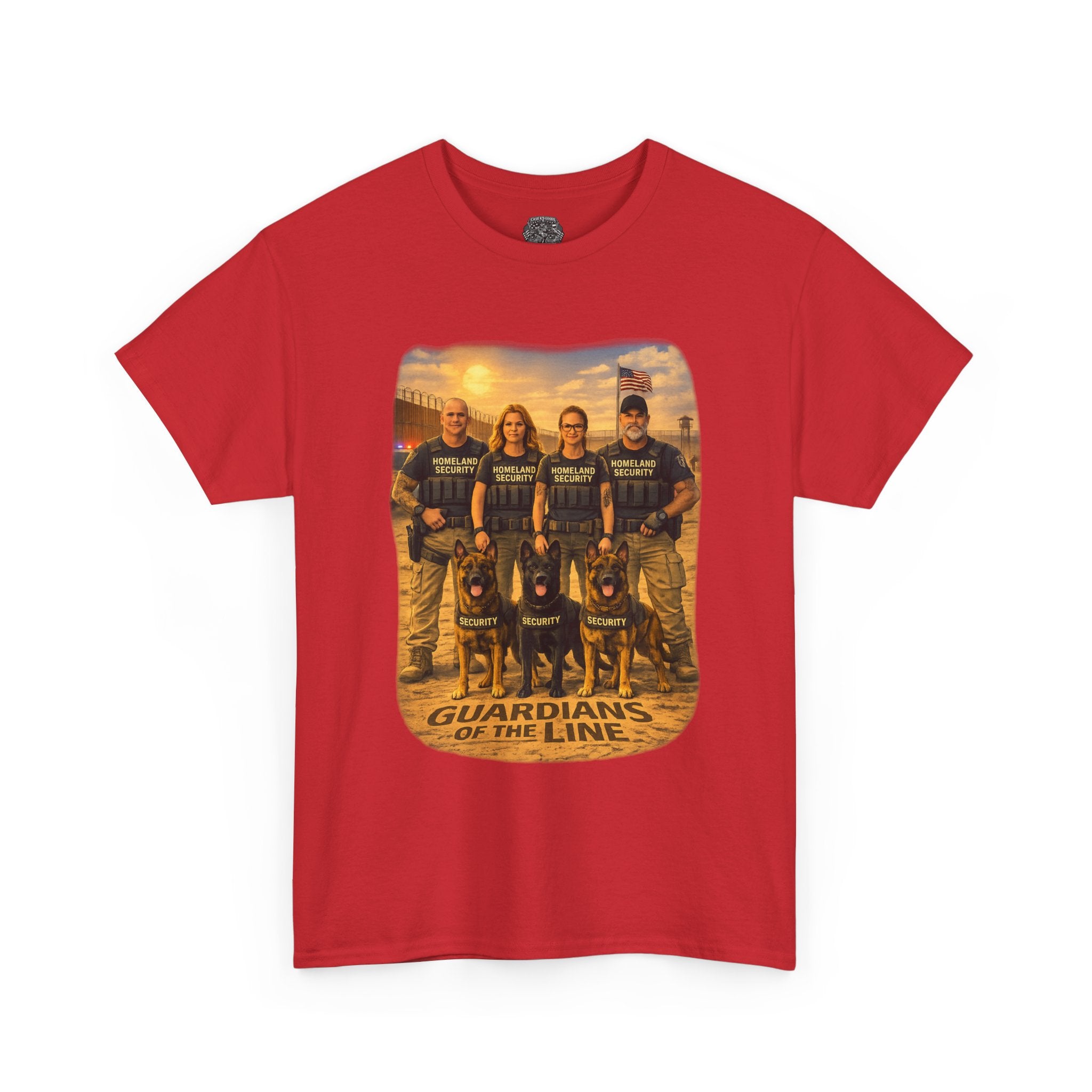 Guardians of the Line Tee – Vintage Military Tribute Graphic T-Shirt