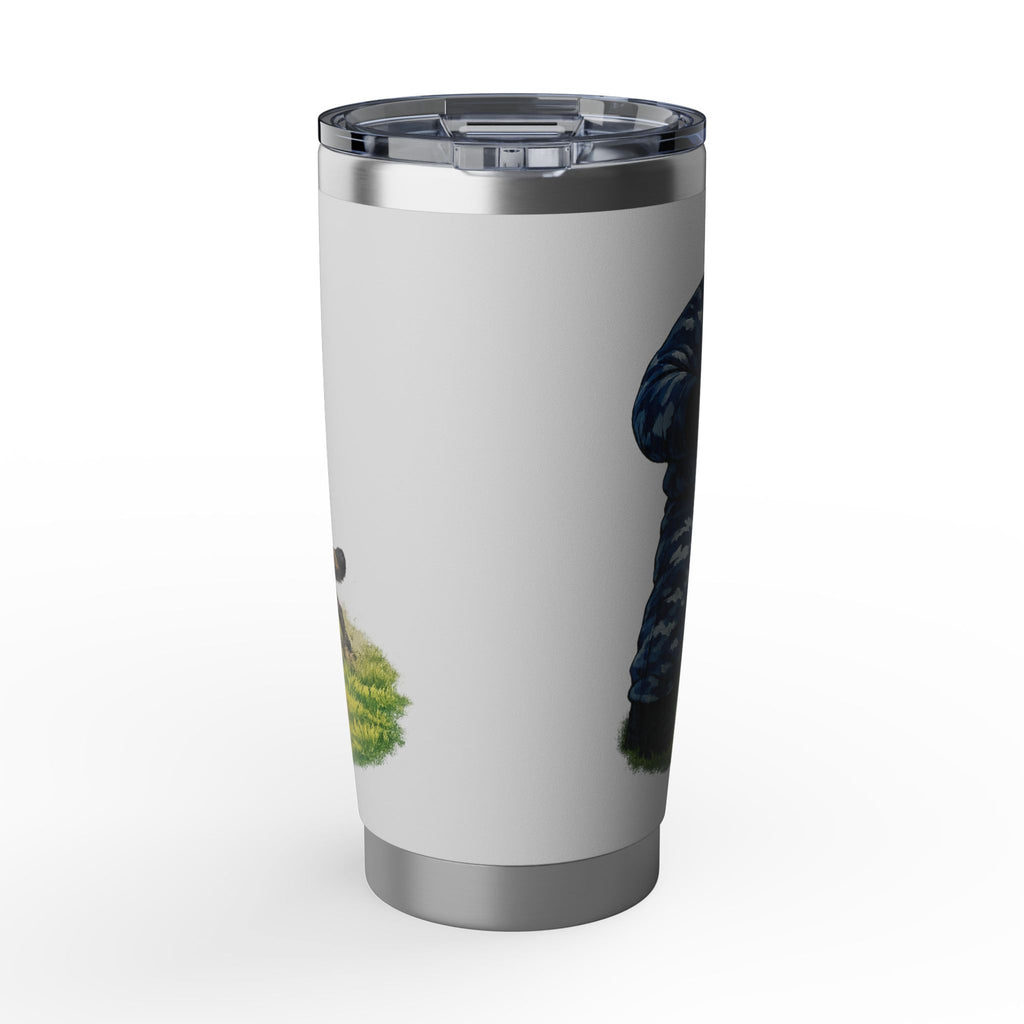 20oz Tumbler — "The Brindle Goes First" K9 Handler Travel Mug