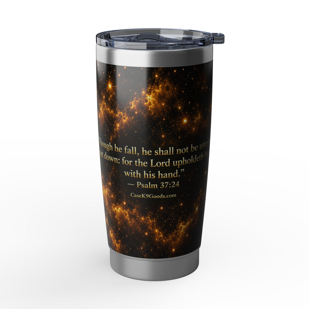 Inspirational Cosmic Tumbler – "Though I Walk Through Fire" 20oz Travel Mug