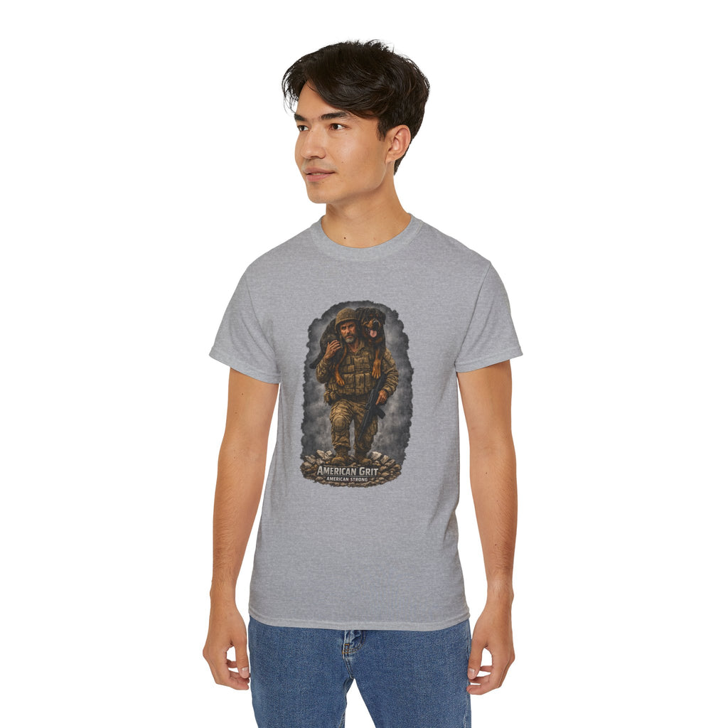 American Grit Military Soldier Tee — Patriotic Veteran T‑Shirt