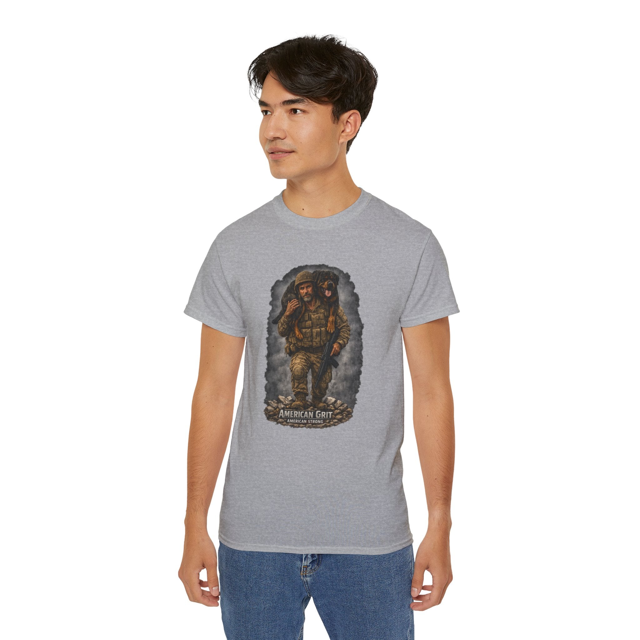 American Grit Military Soldier Tee — Patriotic Veteran T‑Shirt