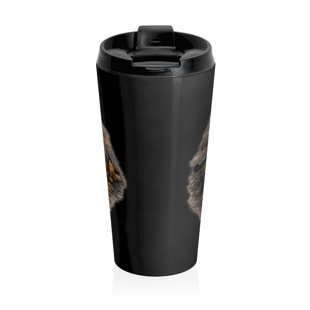 Travel Mug — 'Guardians of Freedom' Military Dog & Soldier Stainless Steel Tumbler