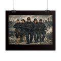 Rolled Poster — Tactical SWAT Team Print (Police K9 Unit Wall Art)