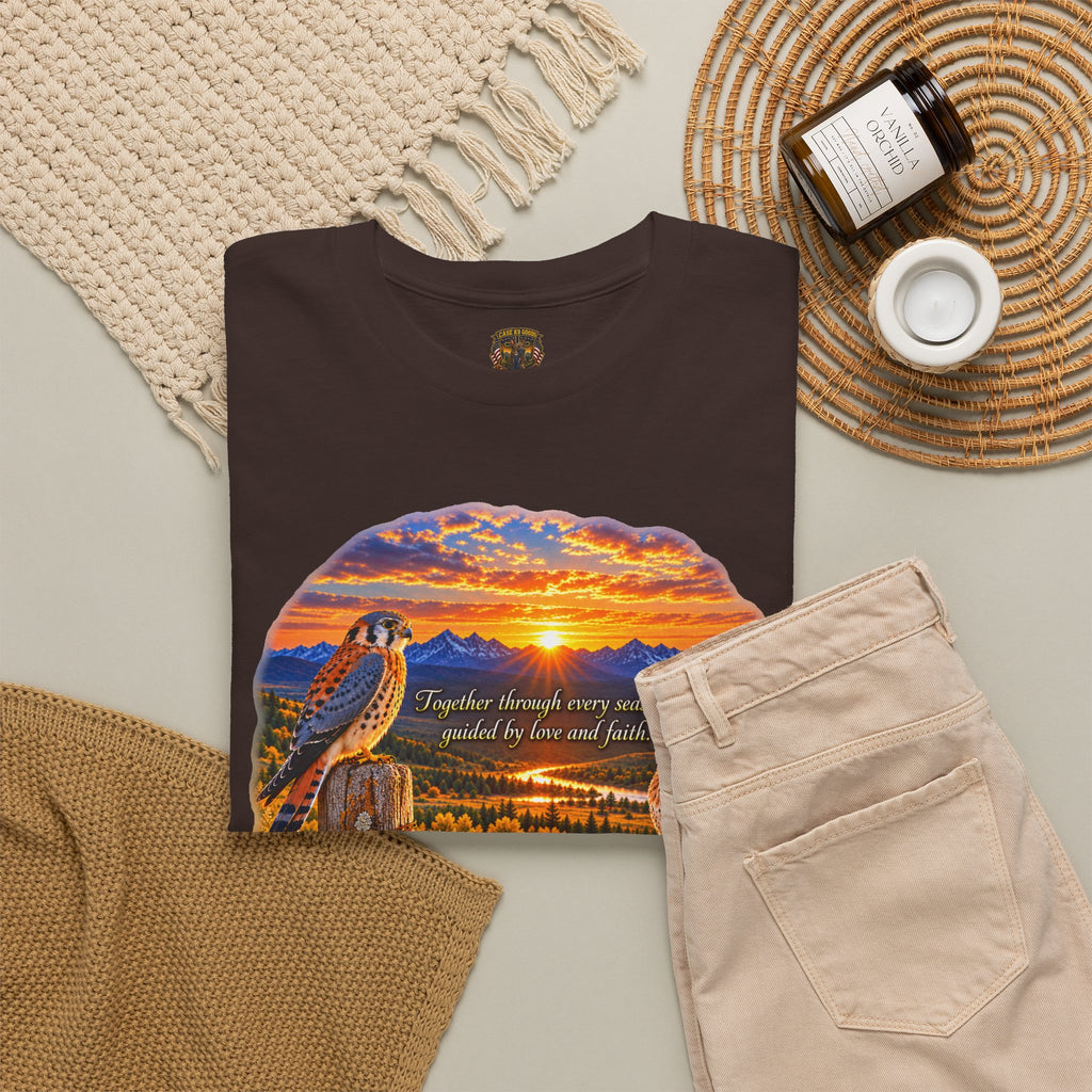 Sunset Mountain Eagle Wildlife T-Shirt