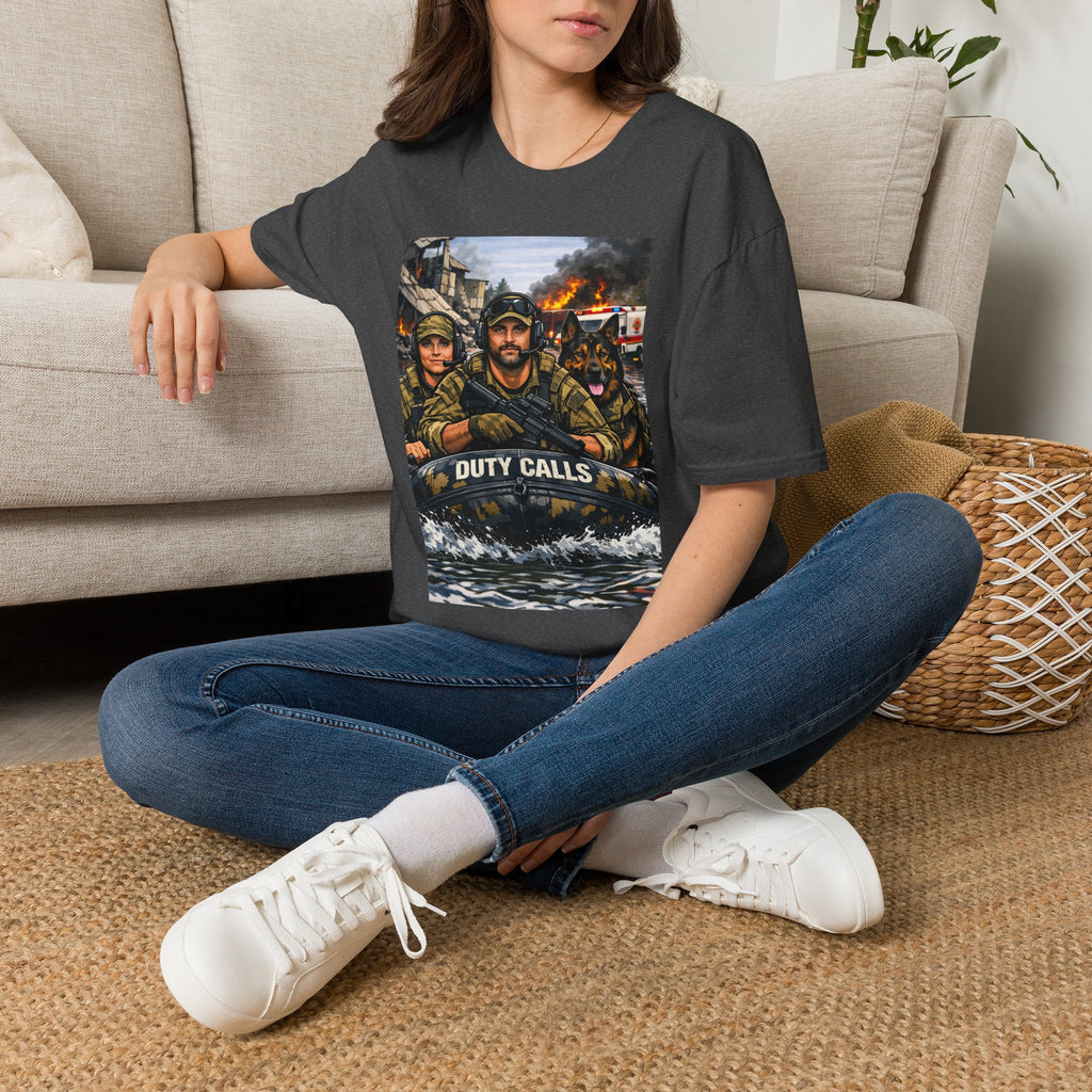 T-Shirt — "Duty Calls" First Responder Rescue Scene