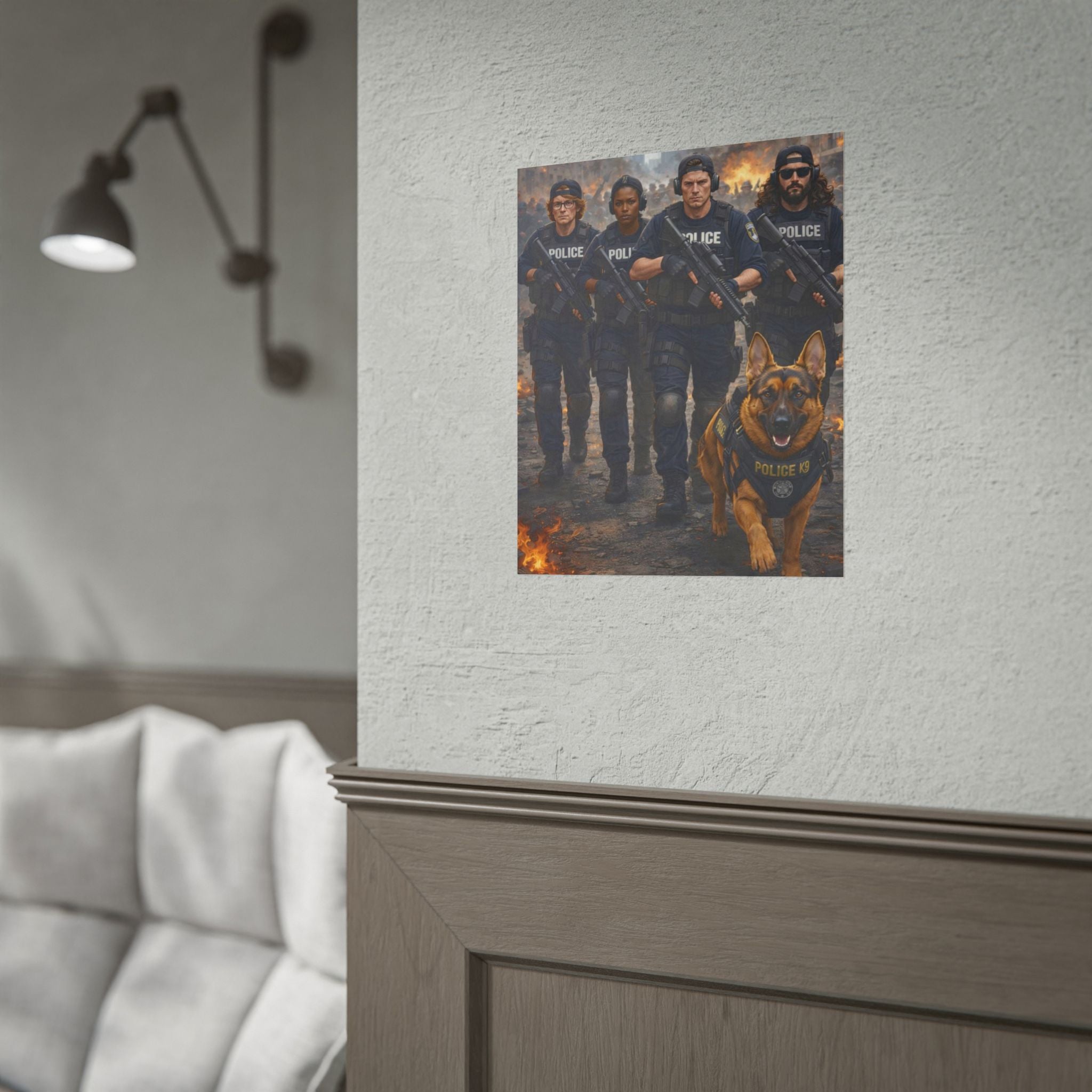 Police K9 Unit Poster — Tactical SWAT Team Wall Art