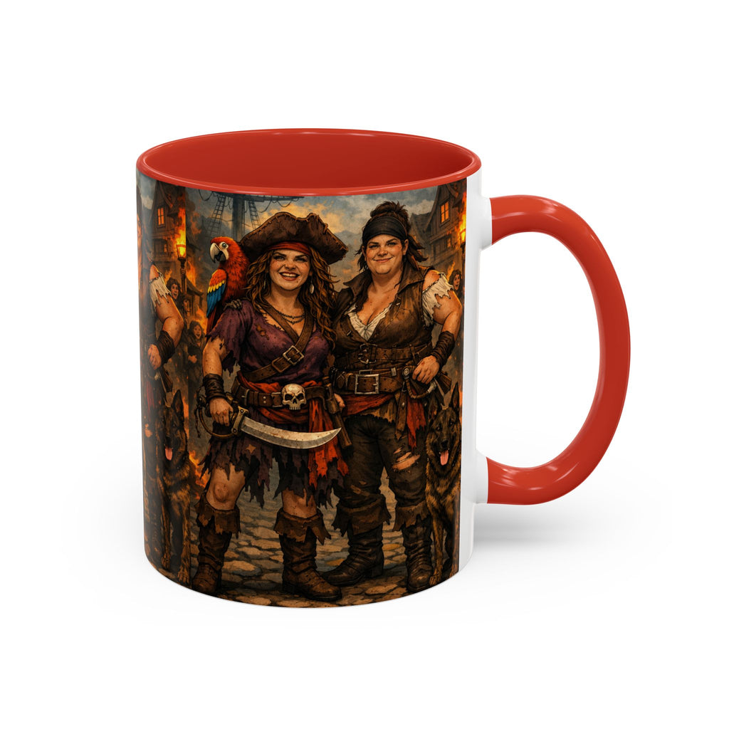 Pirate Family Coffee Mug — Fantasy Buccaneer Artwork 11/15oz