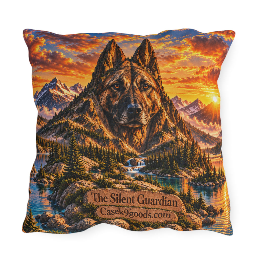 Silent Guardian Dutch Shepherd Outdoor Pillow
