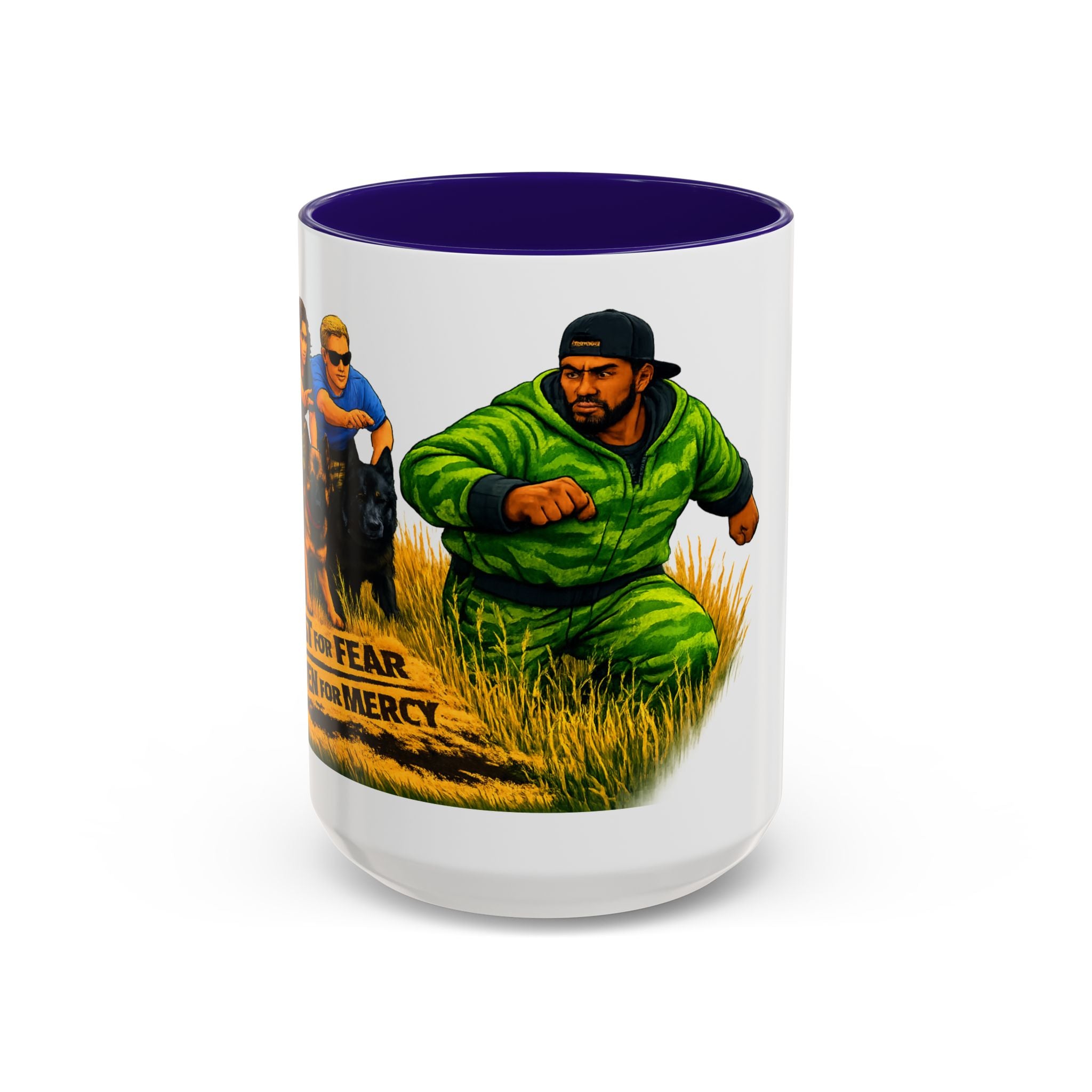 K9 Team Training Day Mug — 'No Fear, No Mercy' Coffee Cup