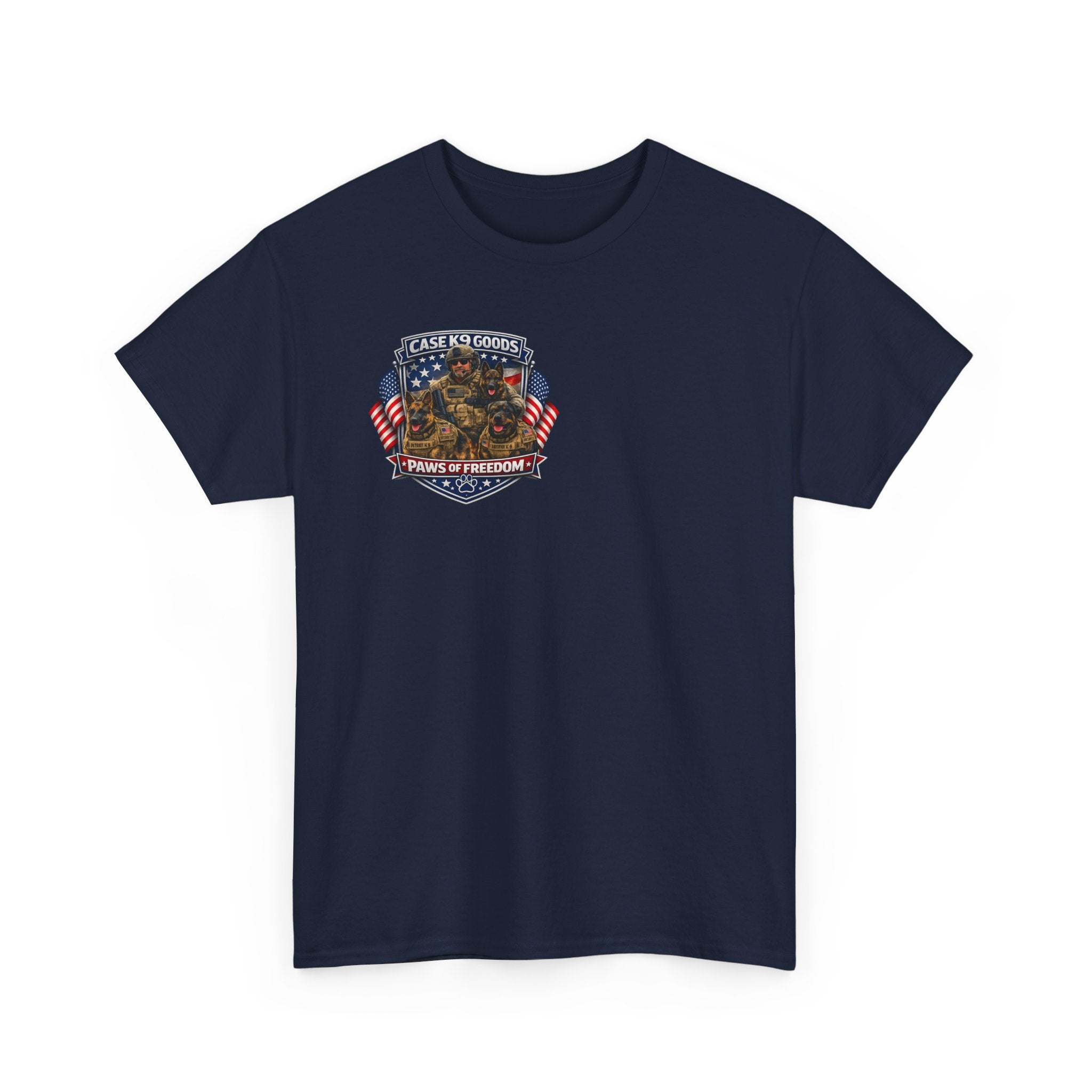 Equal in Valor T-Shirt — K9 Police Handler & Dog Tribute Tee