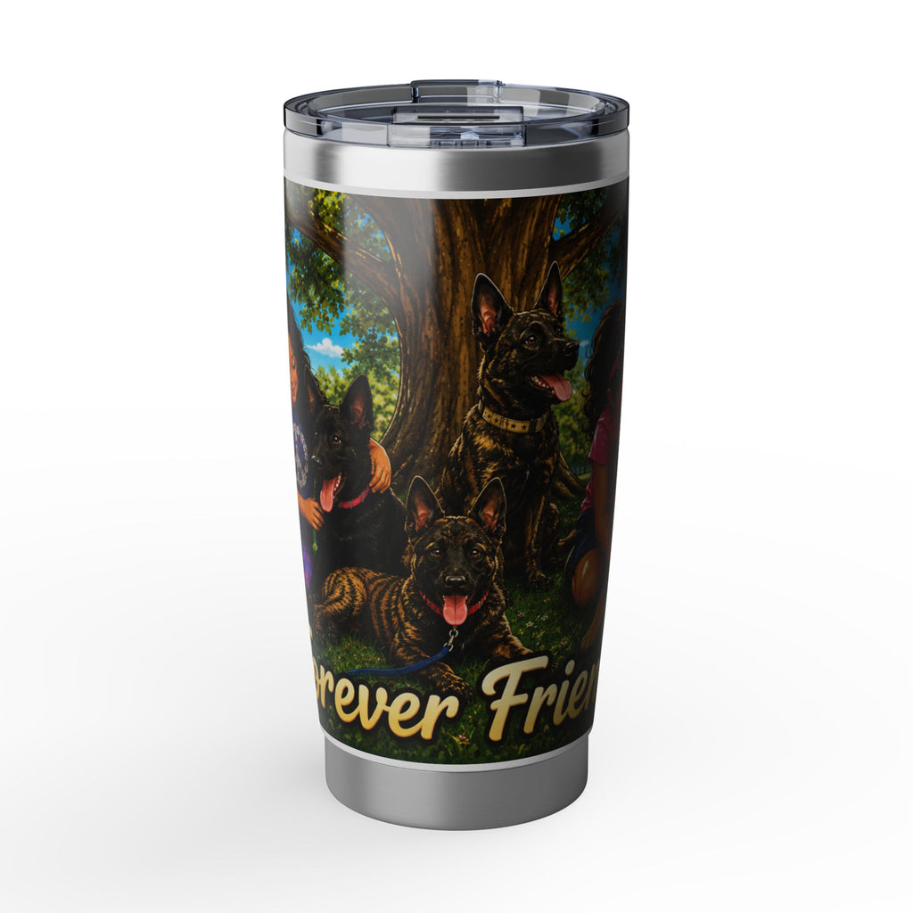 Vagabond 20oz Tumbler — "Forever Friends" German Shepherd Travel Tumbler
