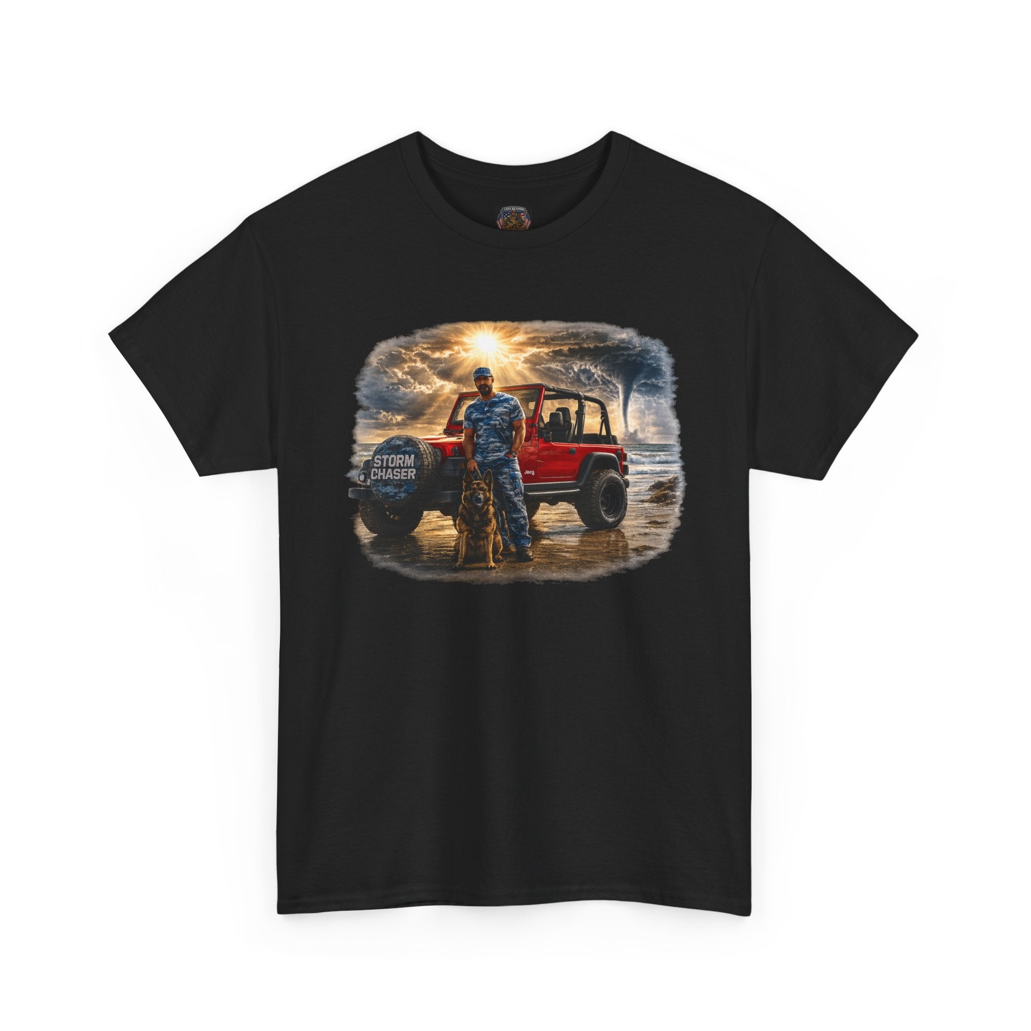 Storm Chaser Sunset T-Shirt — Off-Road Camping Adventure Graphic Tee