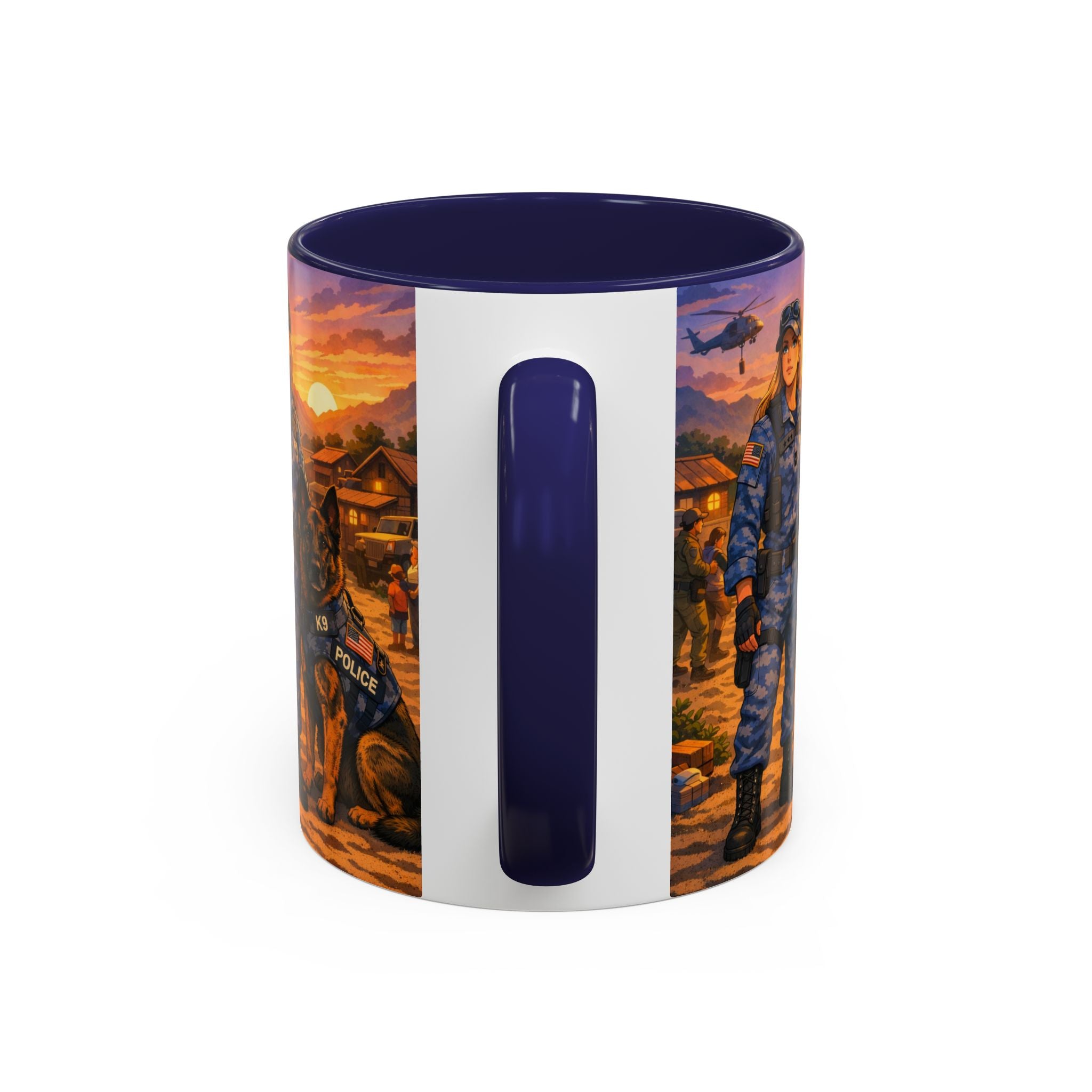 Police K9 Unit Coffee Mug — Female Officer & K9 Tribute (11/15oz)