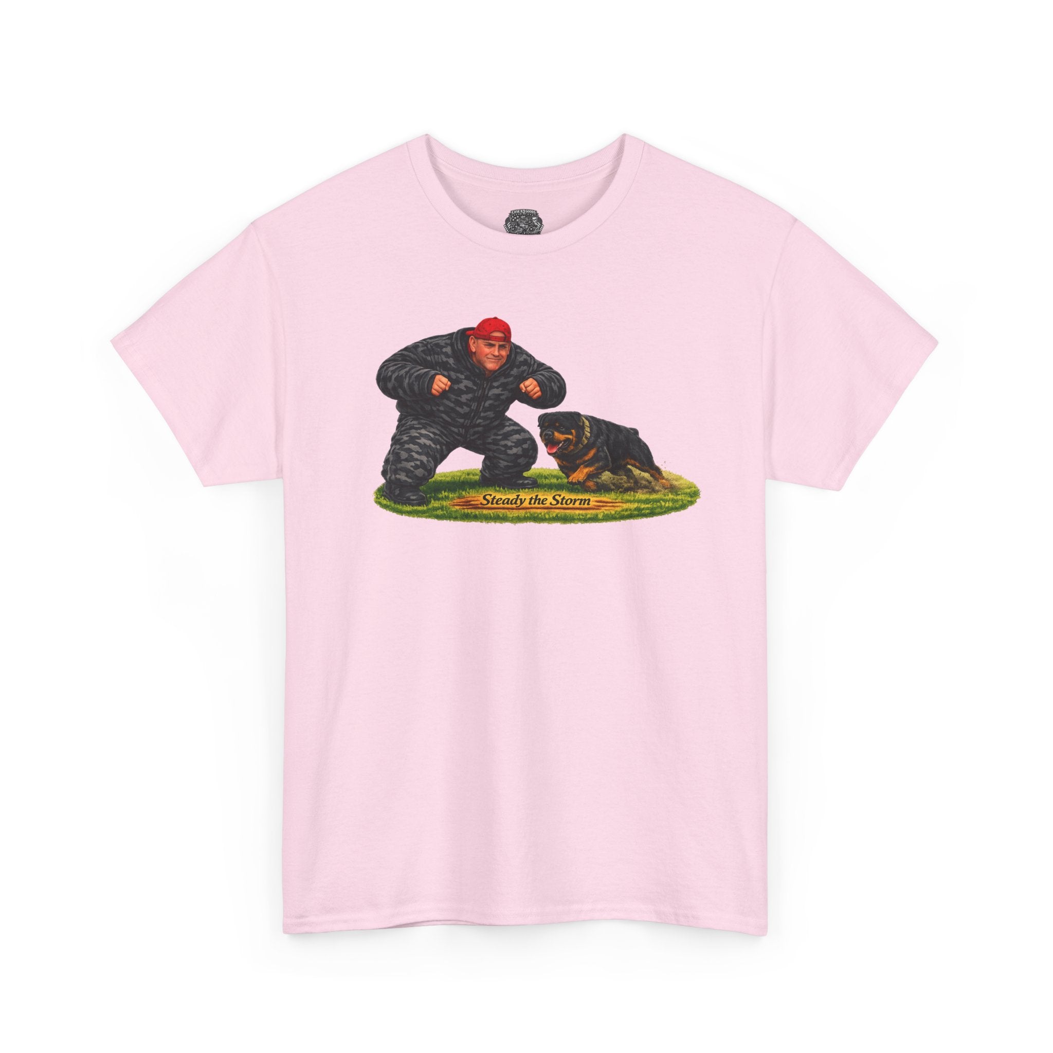 Cotton T-Shirt — "Military K-9 Training Day Rottweiler Graphic