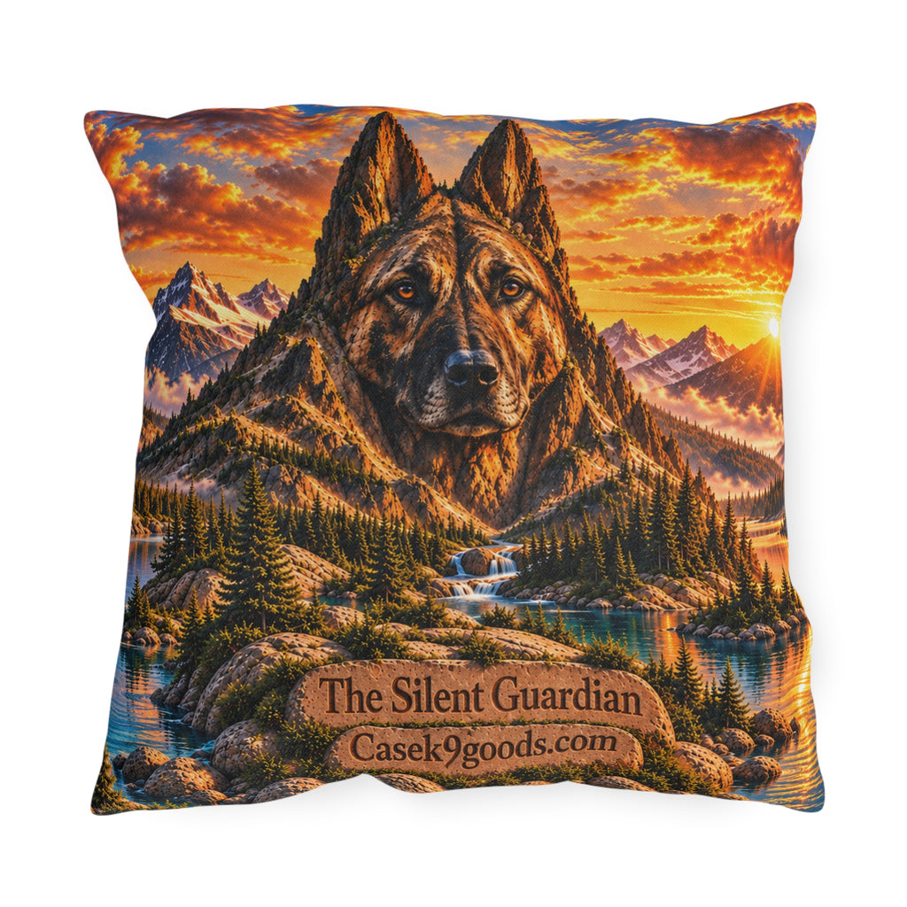 Silent Guardian Dutch Shepherd Outdoor Pillow