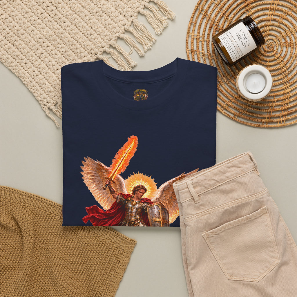 Archangel Michael T-Shirt — Saint Michael Save Us in Battle Graphic Tee