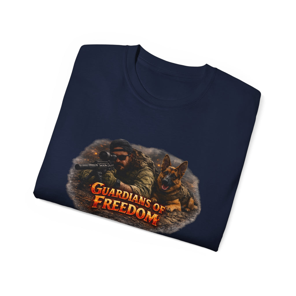 Guardians of Freedom T-Shirt — Patriotic Soldier Graphic Tee