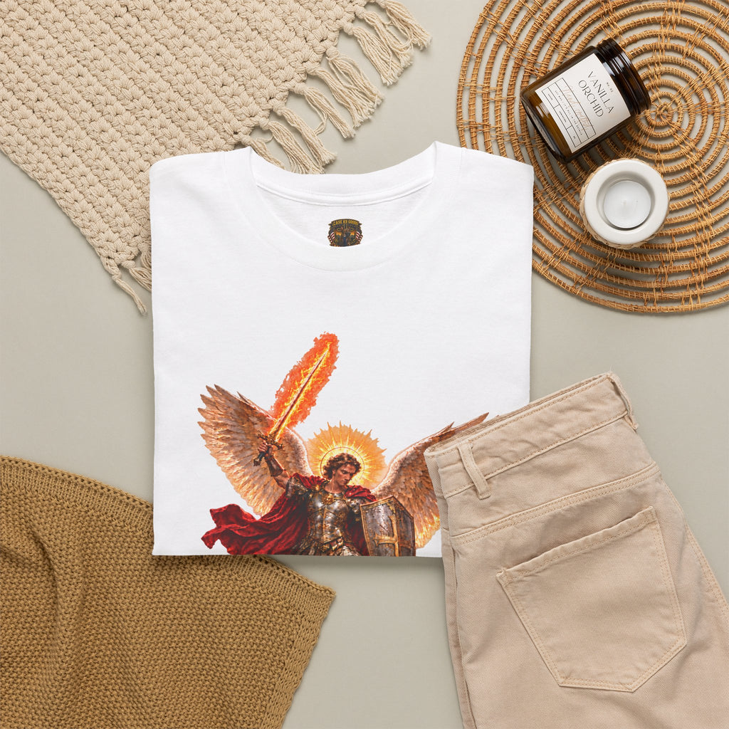 Archangel Michael T-Shirt — Saint Michael Save Us in Battle Graphic Tee