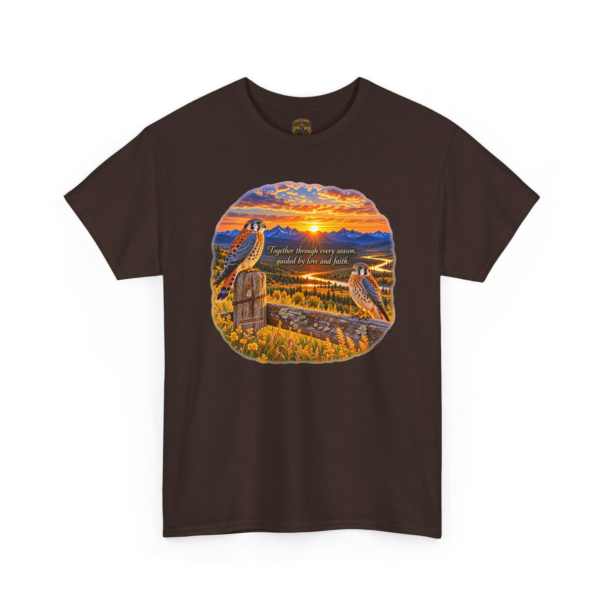 Sunset Mountain Eagle Wildlife T-Shirt