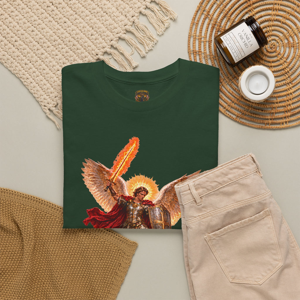 Archangel Michael T-Shirt — Saint Michael Save Us in Battle Graphic Tee