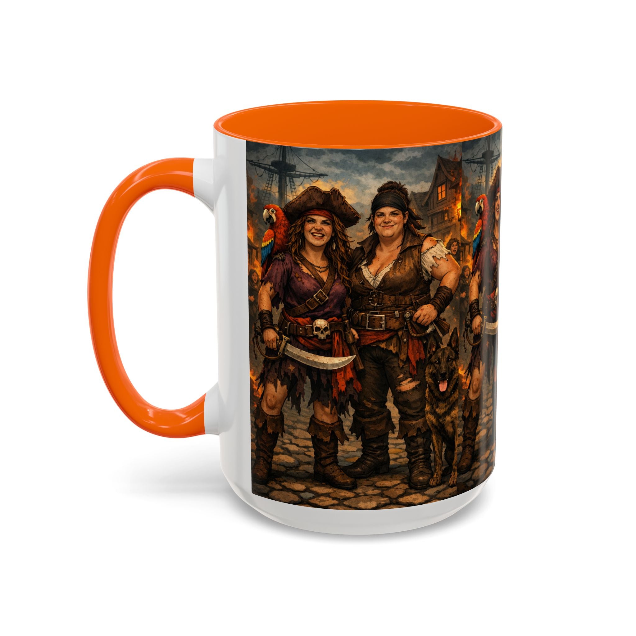 Pirate Family Coffee Mug — Fantasy Buccaneer Artwork 11/15oz