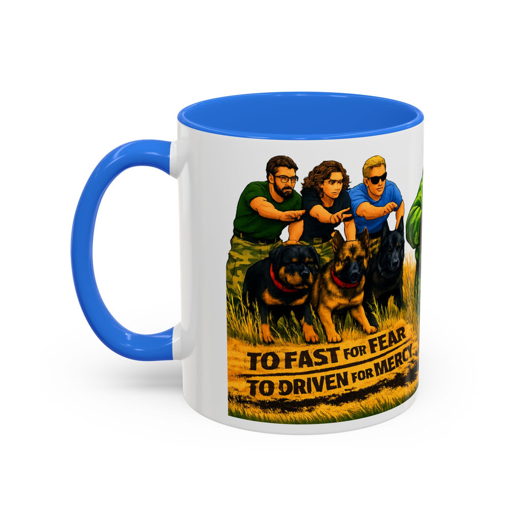 K9 Team Training Day Mug — 'No Fear, No Mercy' Coffee Cup