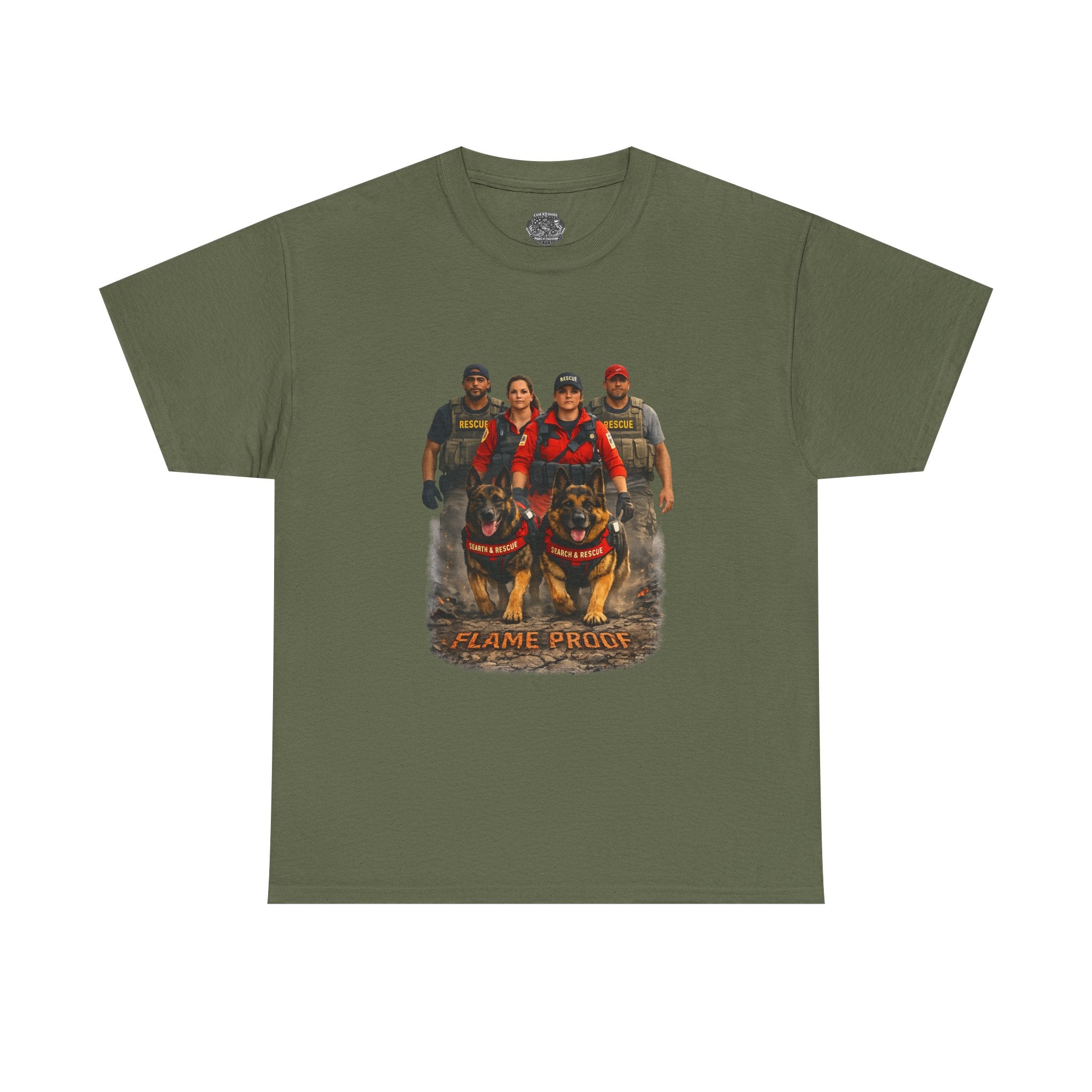 Firefighter Pride T-Shirt – "Flame Proud" Firefighter Crew Graphic Tee