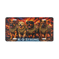 K-9 Strong Vanity Plate — Tactical Service Dog License Plate