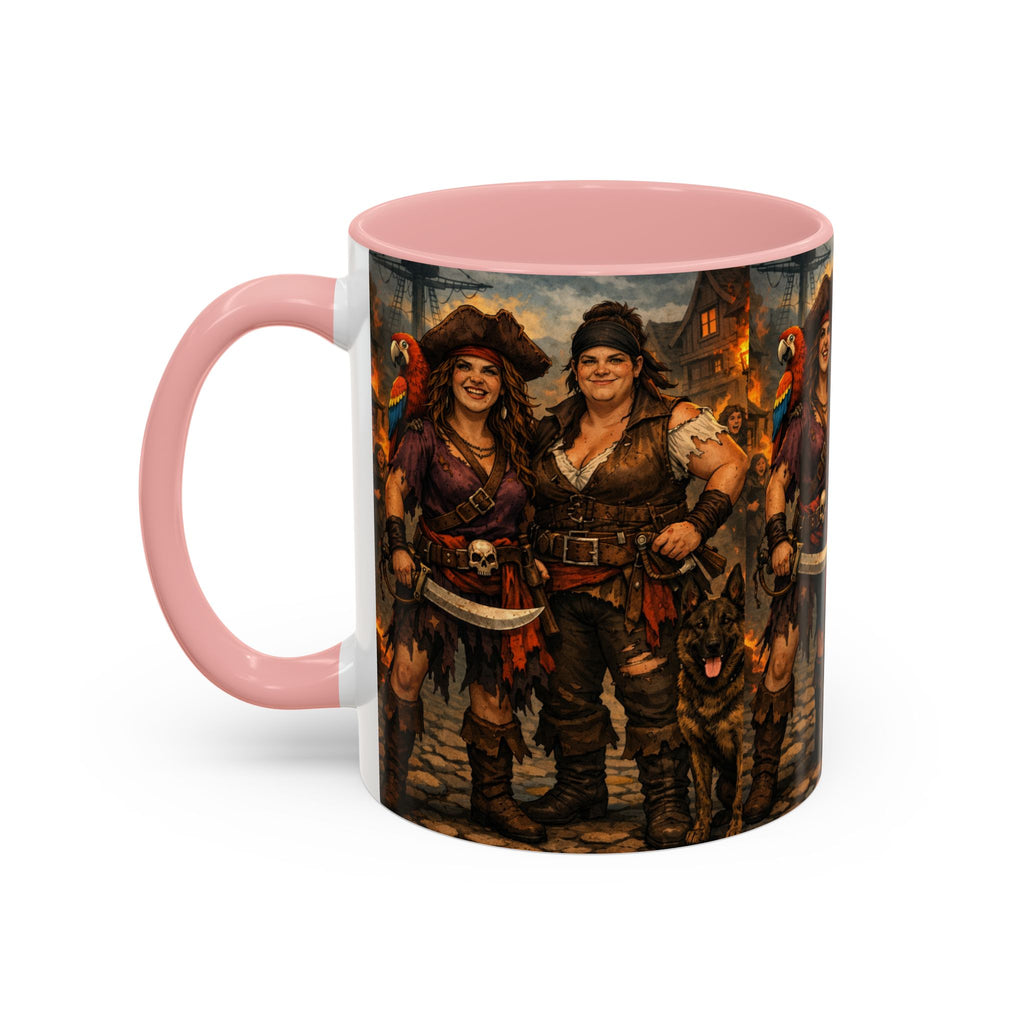 Pirate Family Coffee Mug — Fantasy Buccaneer Artwork 11/15oz
