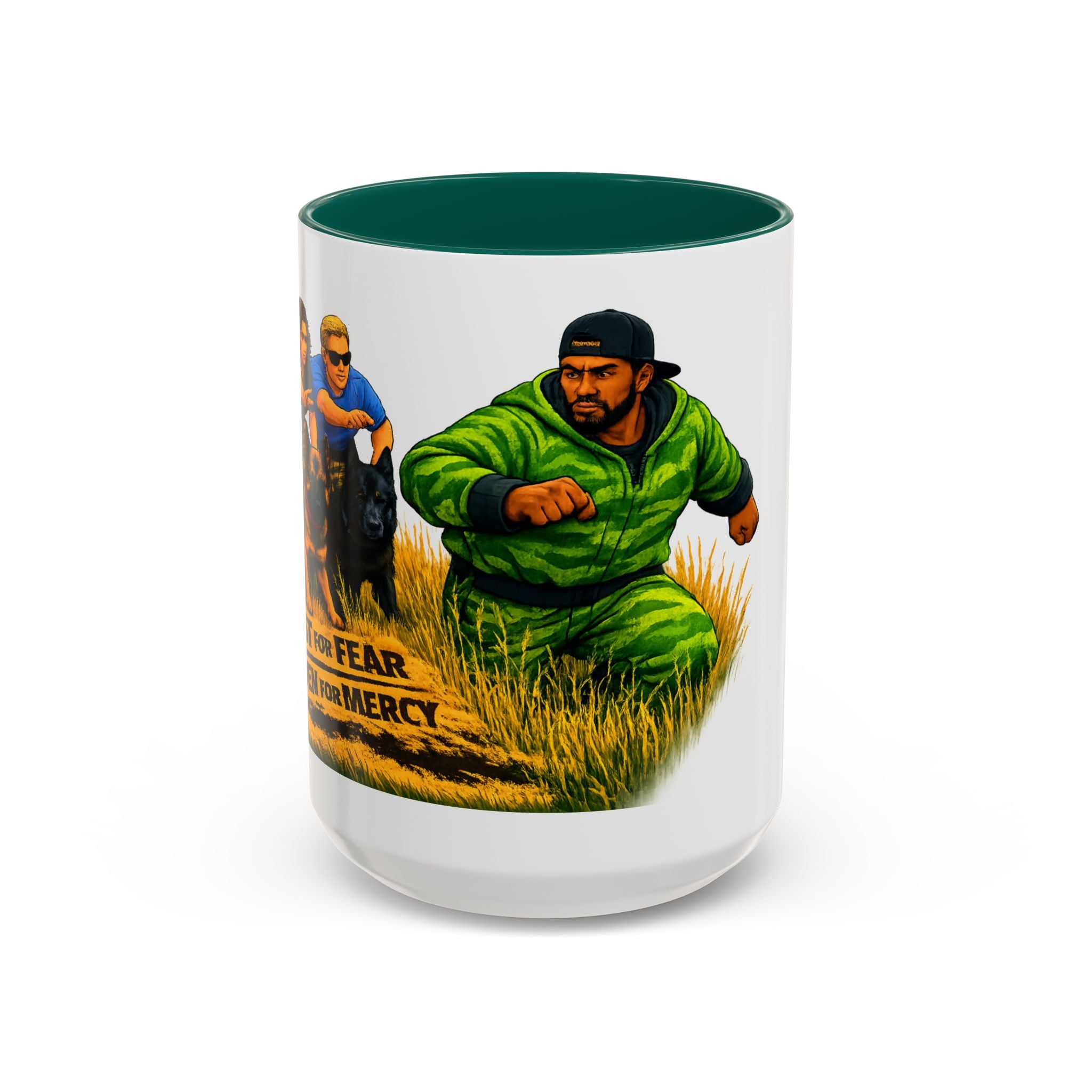 K9 Team Training Day Mug — 'No Fear, No Mercy' Coffee Cup