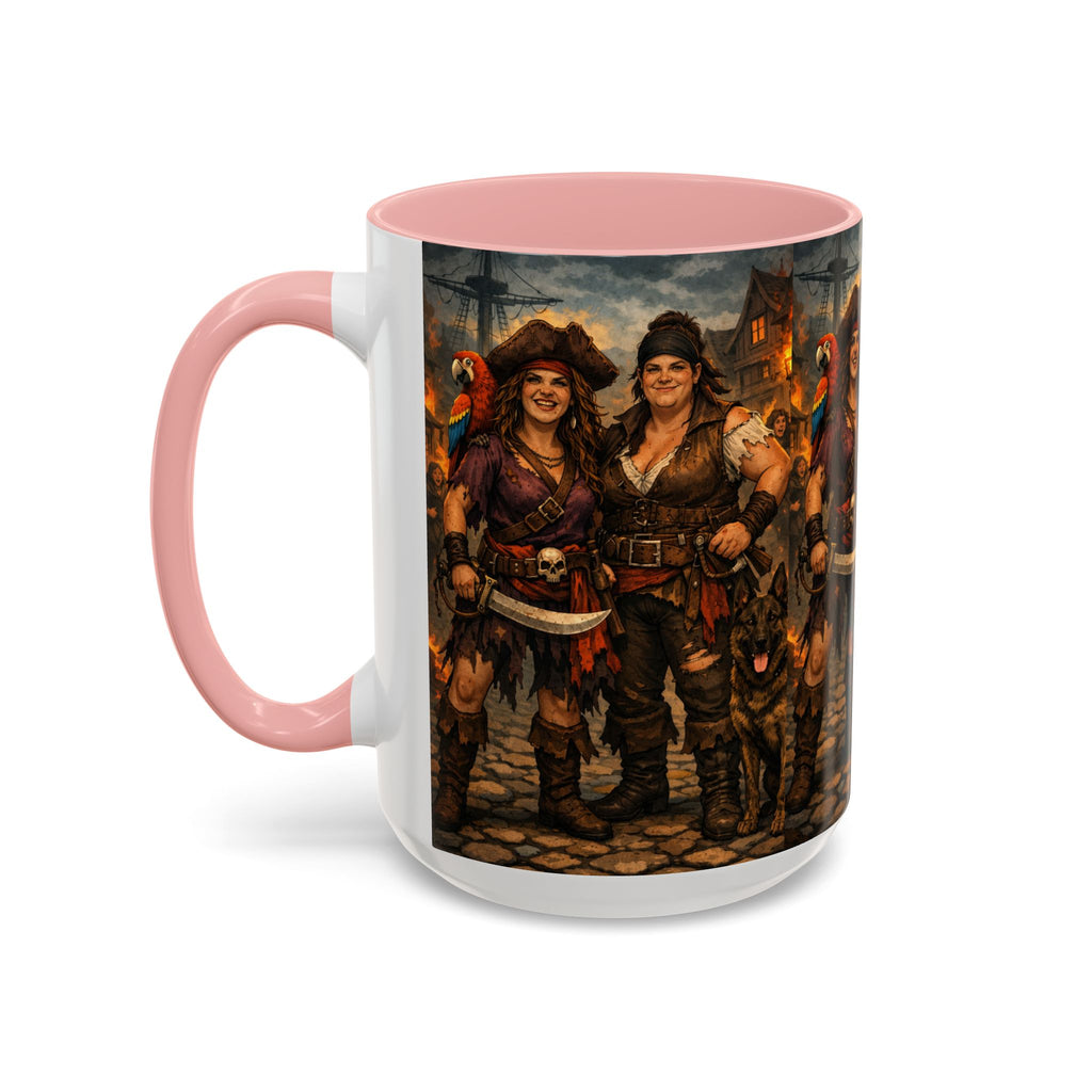 Pirate Family Coffee Mug — Fantasy Buccaneer Artwork 11/15oz