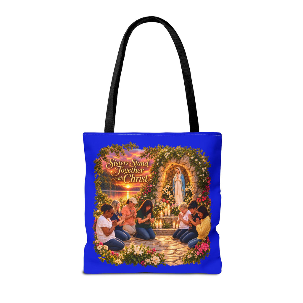 Sisters Standing Together in Christ Religious Christian Tote Bag